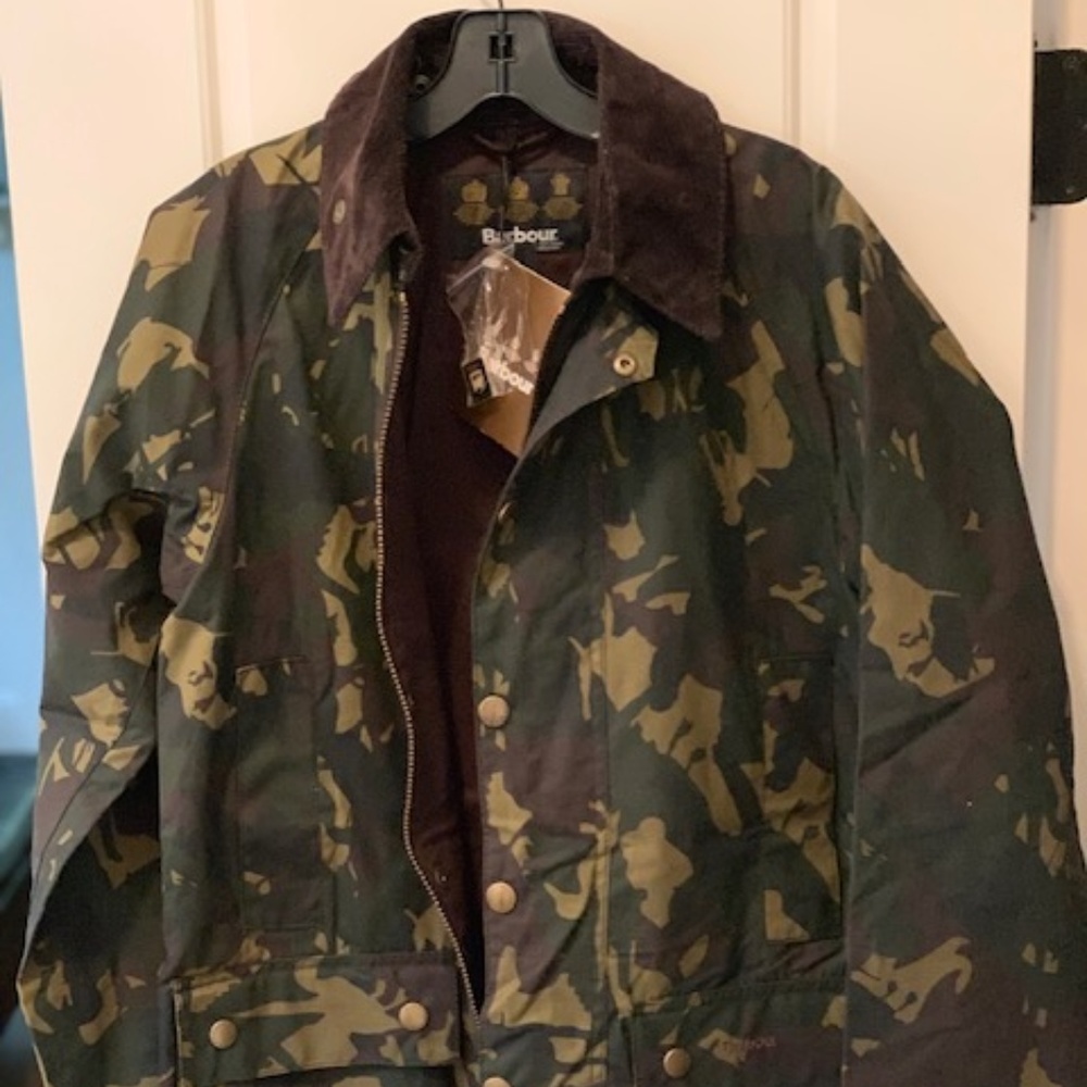 Barbour Men's Boume Camo Jacket Size S
